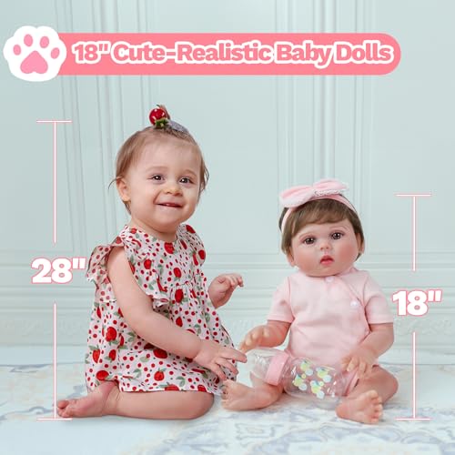 18-Inch Realistic Reborn Baby Girl Doll