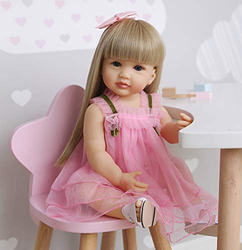 Realistic 22-Inch Full Body Silicone Reborn Doll