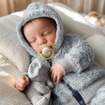 Lifelike 17-Inch Reborn Baby Dolls for Kids