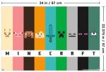 Minecraft Pixel Bars Wall Poster - Unframed Decor