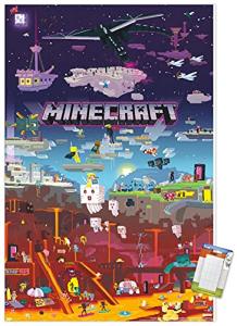 Minecraft World Beyond Wall Poster & Mount Bundle