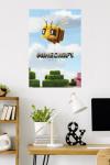 Minecraft Movie Bee Wall Poster, Unframed 34"x22