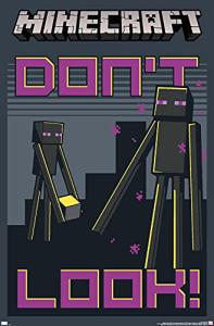 Minecraft Don’t Look Wall Poster - 34" x 22