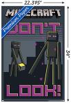 Minecraft Don’t Look Wall Poster - 34" x 22