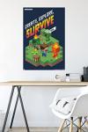 Minecraft Create, Explore, Survive Wall Poster 34"x22
