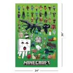 Minecraft Character Montage Gaming Poster - 24x36