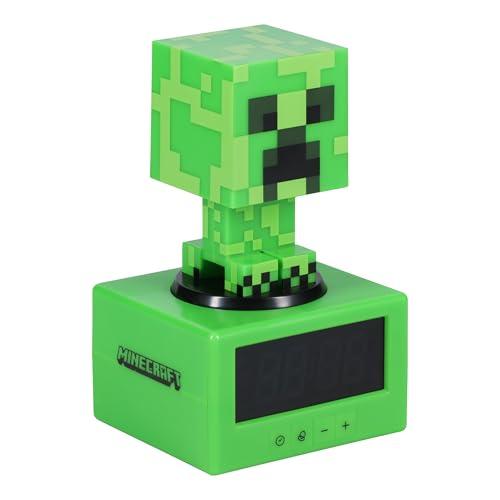 Minecraft Creeper Icon Alarm Clock with Music & Light