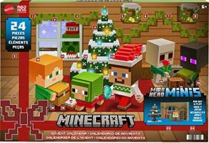 Minecraft Mob Head Minis Advent Calendar with 24 Surprises