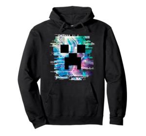 Minecraft Glitched Creeper Big Face Hoodie