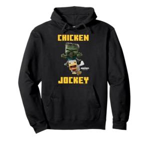 Minecraft Movie Chicken Jockey Baby Zombie Hoodie