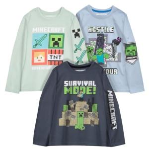 Minecraft Kids' T-Shirt 3-Pack - Steve, Creeper, Zombie