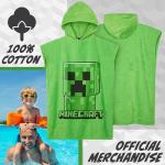 Minecraft Hooded Beach Towel Poncho for Kids