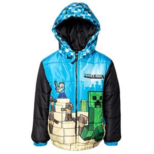 Minecraft Boys Steve Creeper Zip Up Jacket 7-8
