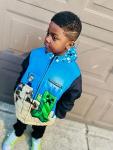 Minecraft Boys Steve Creeper Zip Up Jacket 7-8