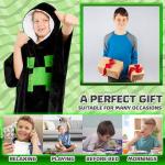 Minecraft Fleece Hoodie Blanket for Kids & Teens