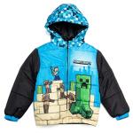 Minecraft Boys Steve Creeper Zip Up Jacket 7-8