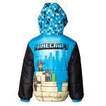 Minecraft Boys Steve Creeper Zip Up Jacket 7-8