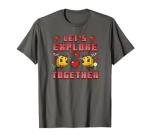Minecraft Bees Explore Together Cute Hearts Tee