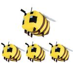 Kawaii Yellow Bee Plush Toy for Minecraft Fans