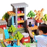 Magnetic Building Blocks Set with Figures for Kids