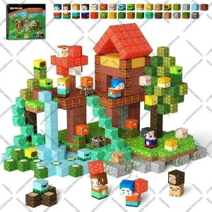 Minecraft Magnetic Building Blocks Set for Kids