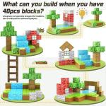 Magnetic Minecraft Cube Blocks Set for Kids