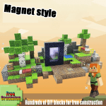 Magnetic Mine World Building Block Set for Kids