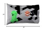Jay Franco Minecraft Lone Creeper Pillowcase - Double-Sided