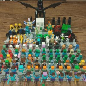 Minecraft Minifigures Bulk Lot – Creeper, Steve, Skeleton