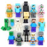 Minecraft Minifigures Bulk Lot – Creeper, Steve, Skeleton
