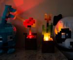 Minecraft Flower Pot Mood Lights Set of 2