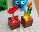 Minecraft Flower Pot Mood Lights Set of 2