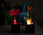 Minecraft Flower Pot Mood Lights Set of 2