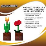 Minecraft Flower Pot Mood Lights Set of 2