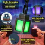 Minecraft Pixelated Lantern Night Light with Colors