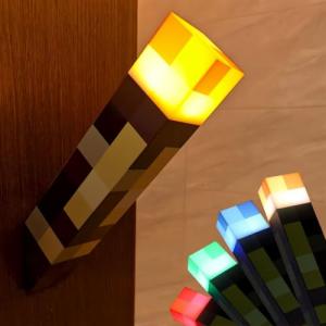 Minecraft LED Torch Light - Wall Mount & Handheld