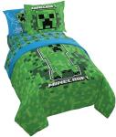 Minecraft Creeper Kids Comforter Set with Sheets