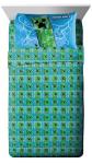 Minecraft Creeper Kids Comforter Set with Sheets