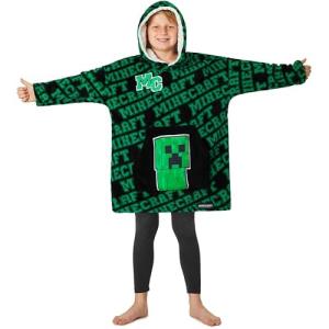 Cozy Minecraft Blanket Hoodie for Kids & Teens