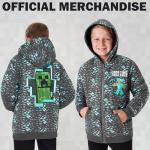Minecraft Zip Up Hoodie for Boys, Ages 7-14