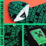 Cozy Minecraft Blanket Hoodie for Kids & Teens