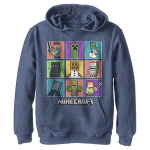 Minecraft Boys' Hooded Fleece Pullover - Navy