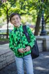 Minecraft Creeper Fleece Zip Jacket for Kids 7-8