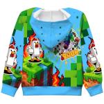 Kids Steve's Lava Chicken Hoodie for Minecraft Fans