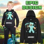 Minecraft Hoodie and Joggers Set for Boys
