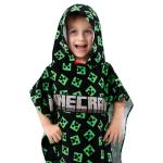 Creeper Minecraft Hooded Towel for Kids