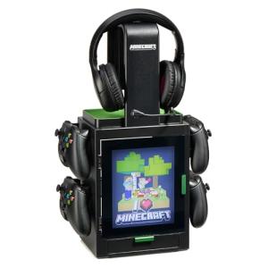 Minecraft LED Light Gaming Locker & Controller Stand