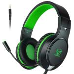 Green Noise Cancelling Gaming Headset for All Consoles