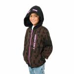 Enderman Youth Zip-Up Hoodie for Minecraft Fans