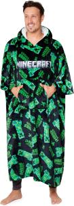 Minecraft Oversized Fleece Hoodie Blanket for All